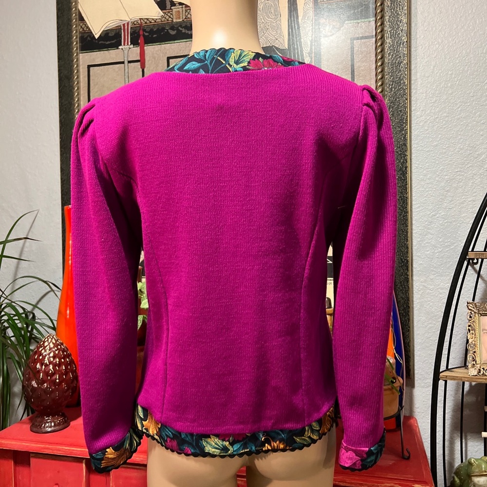 Vintage 80s Matthew & David 6 Buttons Blazer Padd… - image 6